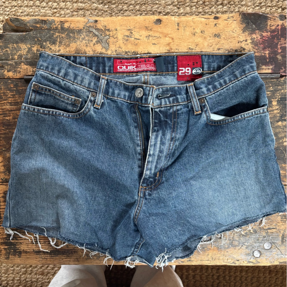 Quiksilver Blue Jean Shorts Classic Denim Style